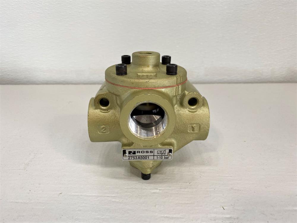 Ross 1" NPT Pneumatic Poppet Valve, 2753A5001, 1-10 BAR